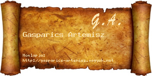 Gasparics Artemisz névjegykártya